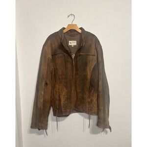 Wilson's Vintage Leather Jacket Men's Woman's 2XL Western Coats